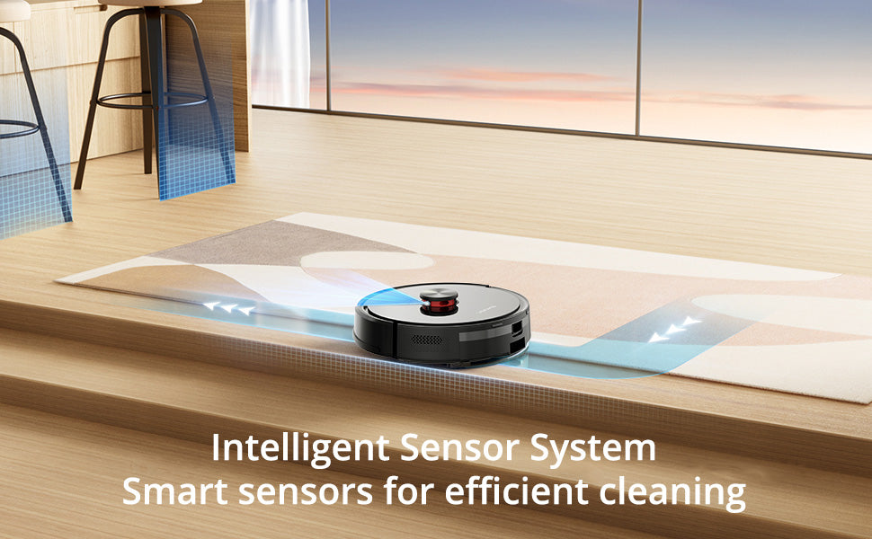 VONKO S6 Pro Robot Vacuum and Mop, 8000Pa Suction Power, LiDAR Navigation Self-Emptying Station, 4-in-1 Cleaning, 180-Minute Runtime, App Controlled