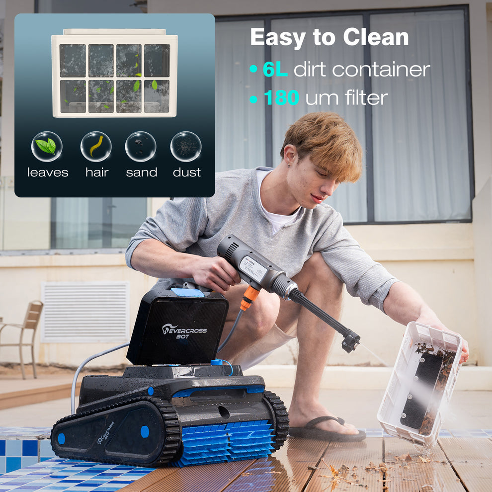 EVERCROSS BOT U8 Cordless Robotic Pool Cleaner with APP